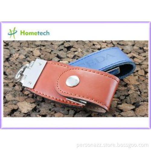USB 2.0 Leather Memory Sticks USB Flash Drive U Disk 4GB /